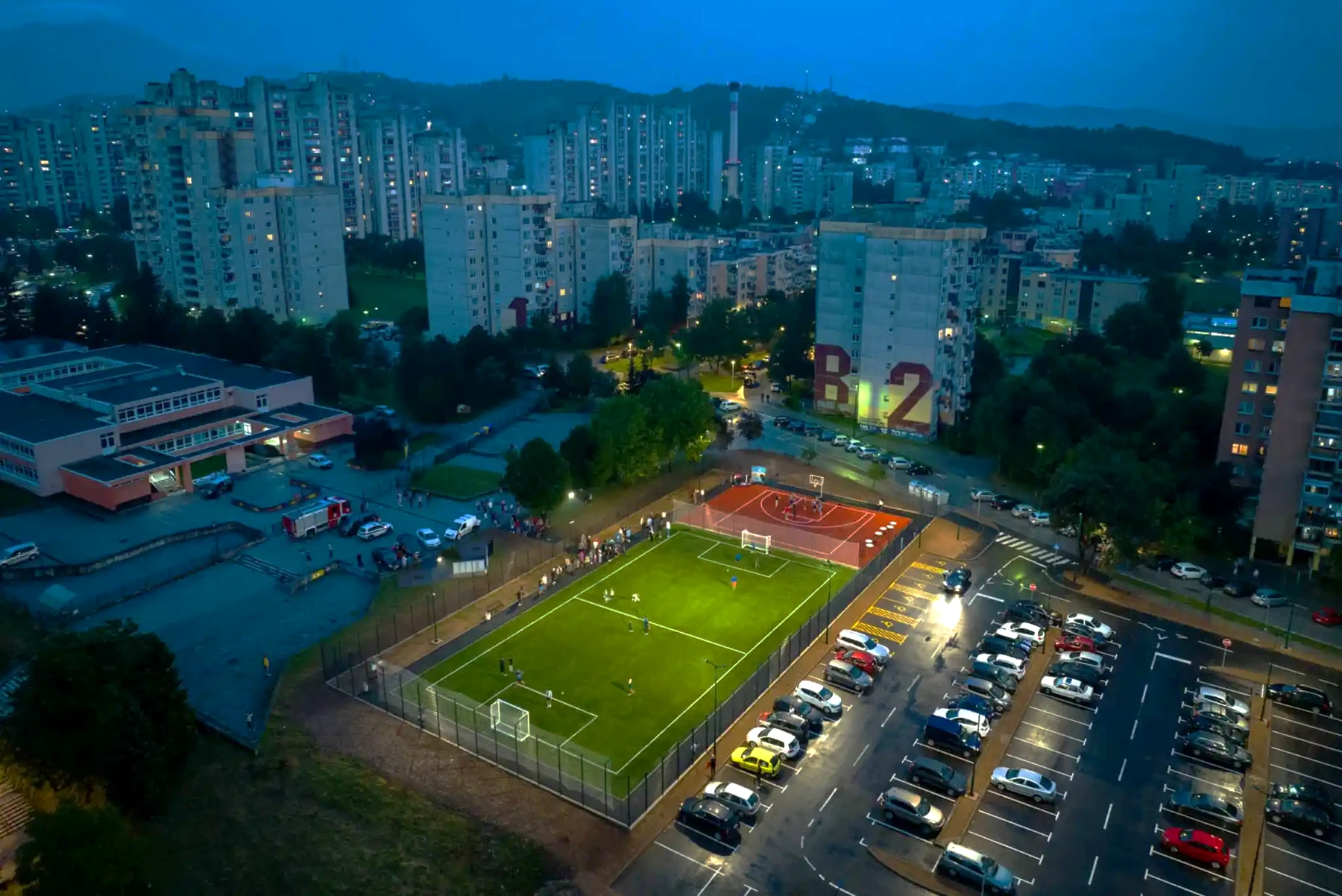 dva sportska terena sa umjetnom podlogom u B fazi Alipašinog Polja GMT Design doo Sarajevo Projektovanje i nadzor 2